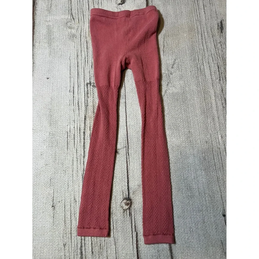 GAP‎ Kids Girls Rose Pink Textured Knit Tights Size S